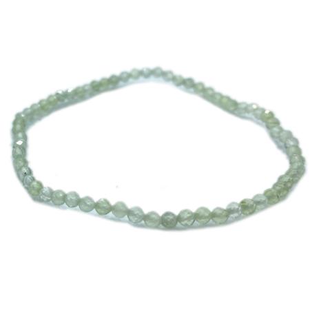 Bracelet préhnite Mali A (perles facettées 2-3mm)