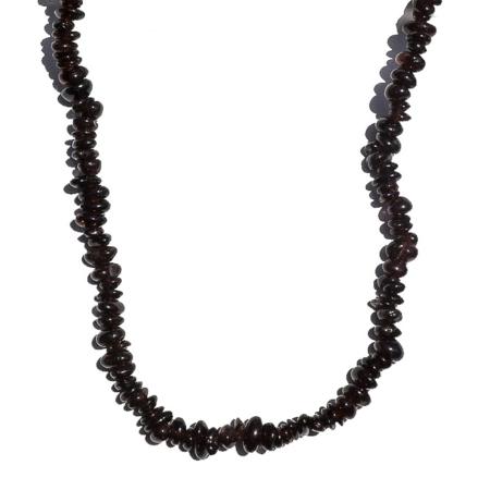 Collier grenat Inde A (perles baroques) - 45cm