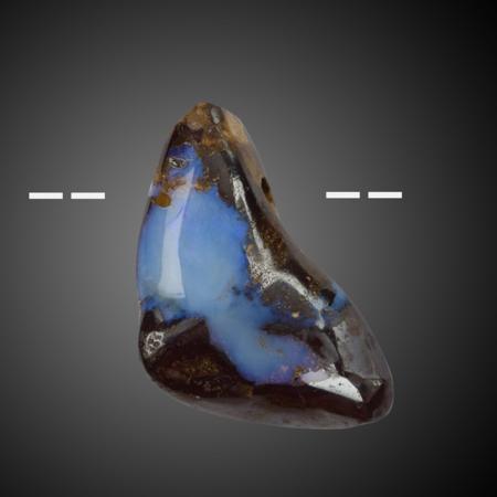 Pendentif opale Boulder Australie AA (pierre trouée) + cordon 