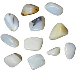 Opale blanche des Andes AB (pierre roule)
