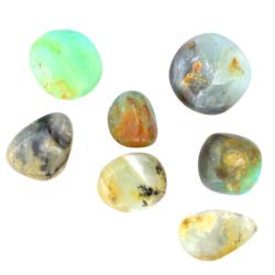 Opale bleue des Andes AA (pierre roule)