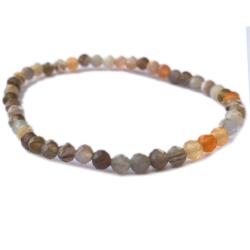 Bracelet agate Botswana A (perles facettes 3-4mm)