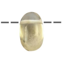 Pendentif citrine naturelle qualit B (pierre troue) + cordon