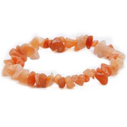 Bracelet aventurine orange Brsil AB (perles baroques)