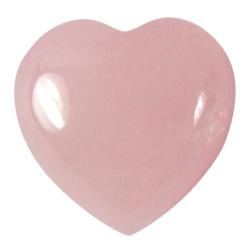 Coeur quartz rose Brsil A 15mm