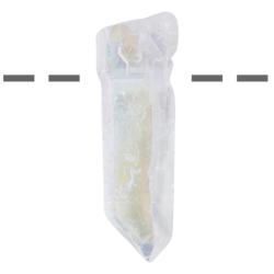 Pendentif cristal quartz angel aura brute Brsil A (pierre troue) + cordon