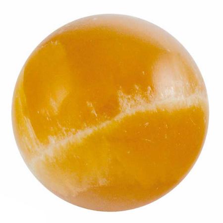 Sphère calcite orange Mexique A - 40mm