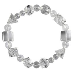 Bracelet cristal de roche solides de Platon Brsil AA