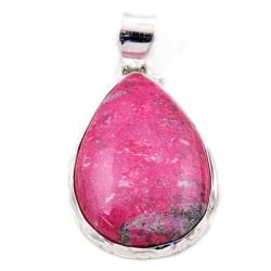Pendentif thulite Norvge AA argent 925
