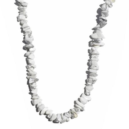 Collier howlite Zimbabwe A (perles baroques) - 45cm