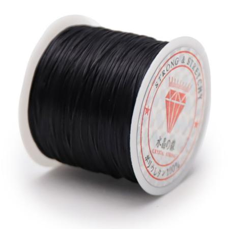 Fil élastique noire 0,5mm - 50m
