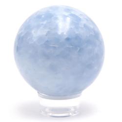 Sphère calcite bleue Madagascar AA -  70-80mm