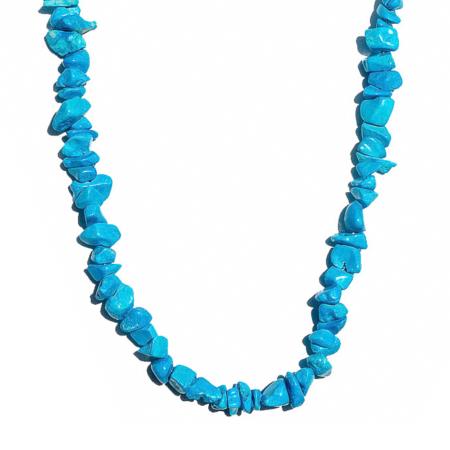 Collier turquenite Chine A (perles baroques) - 45cm