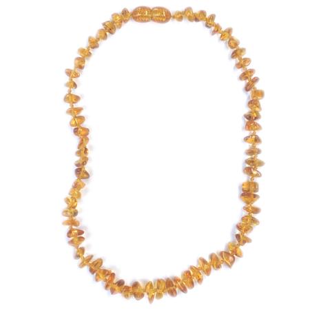 Collier bébé ambre miel Lituanie A (perles baroques)