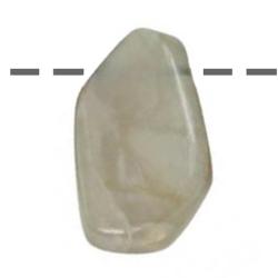 Pendentif pierre de lune Inde A (pierre troue) + cordon 