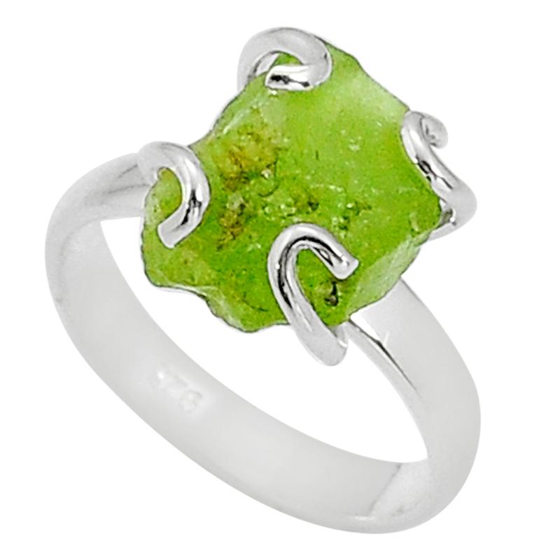 Bague péridot argent 925 AA - Taille 54