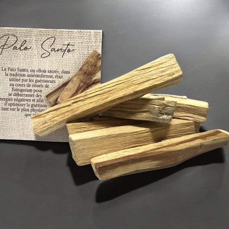 Set de 10 palitos naturales de Palo Santo