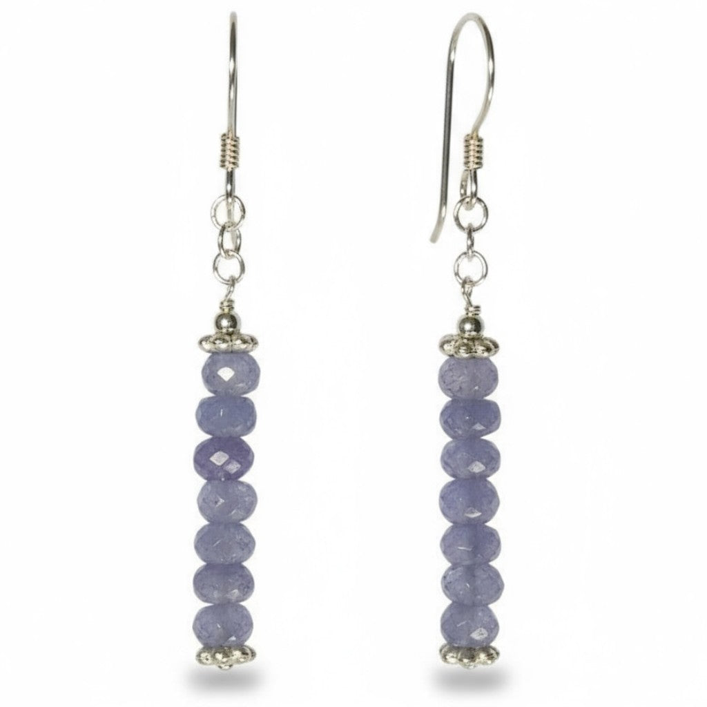 925 silver AAA Tanzanite earrings