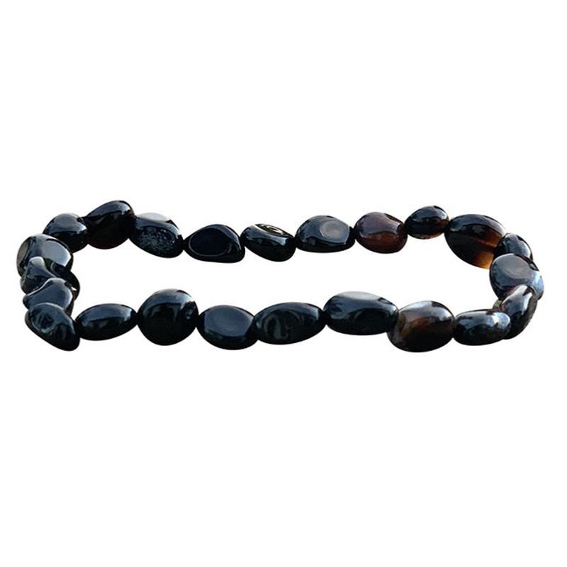 Bracelet onyx Brésil A (grains 5-7mm)