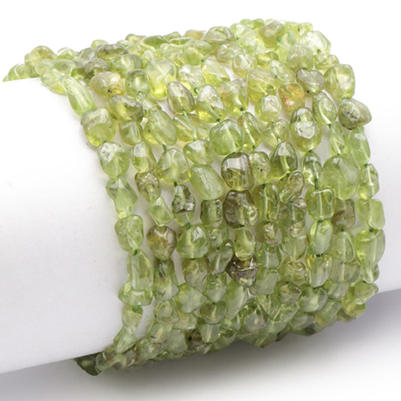 Peridot bracelet India A+ (grains 5-7mm)