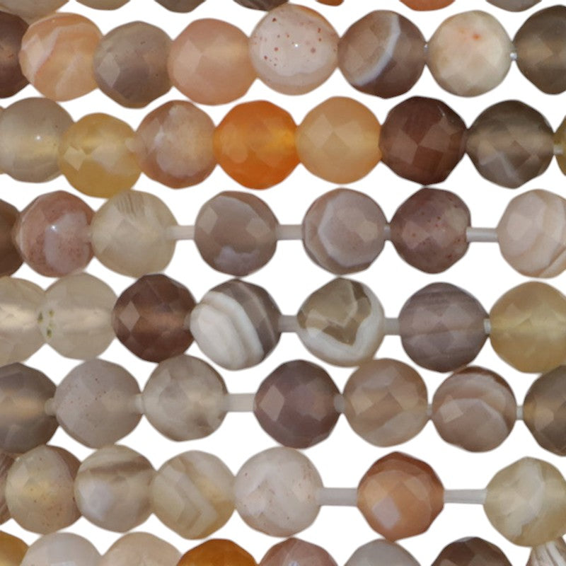 Botswana Agate agate bracelet (3-4mm faceted beads)