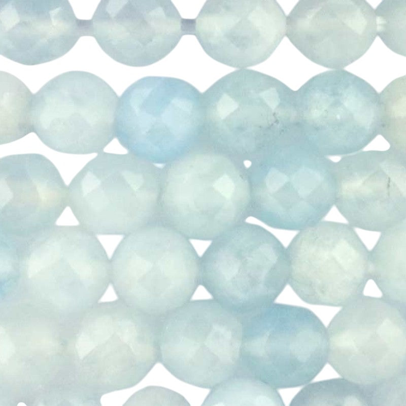 Namibia Aquamarine Bracelet A (3-4mm faceted beads)