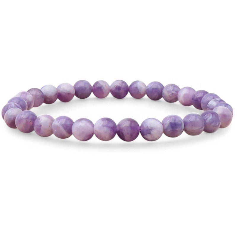 Bracelet opale morado avec améthyste Mexique AA (boules 5-6mm)