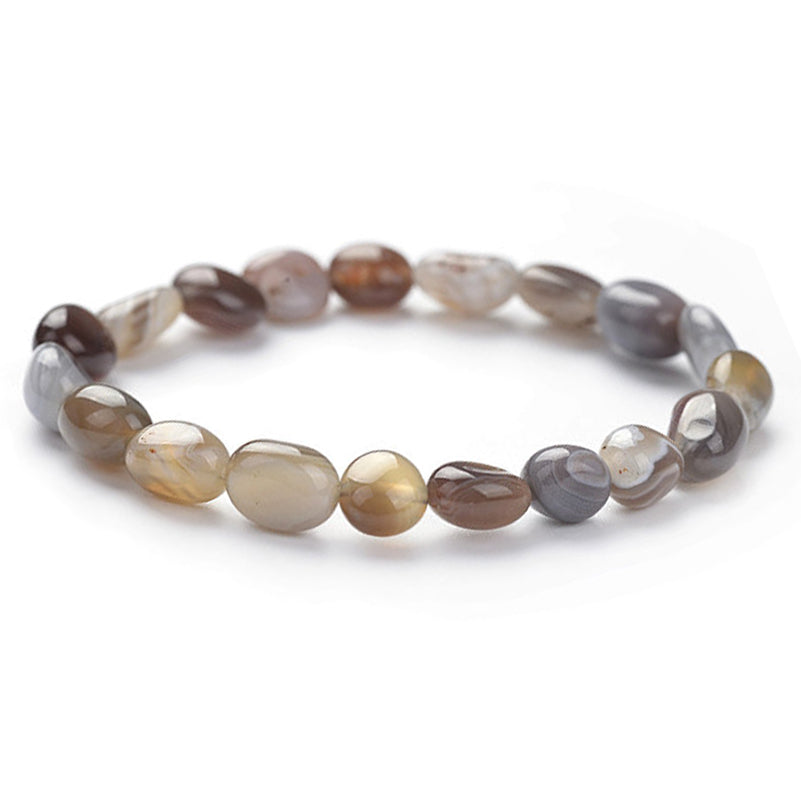 Bracelet agate Botswana A (grains 5-7mm)