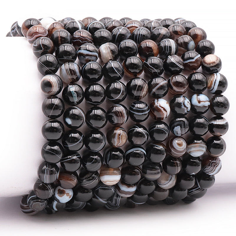 Madagascar A cherry blossom agate bracelet (7-8mm balls)