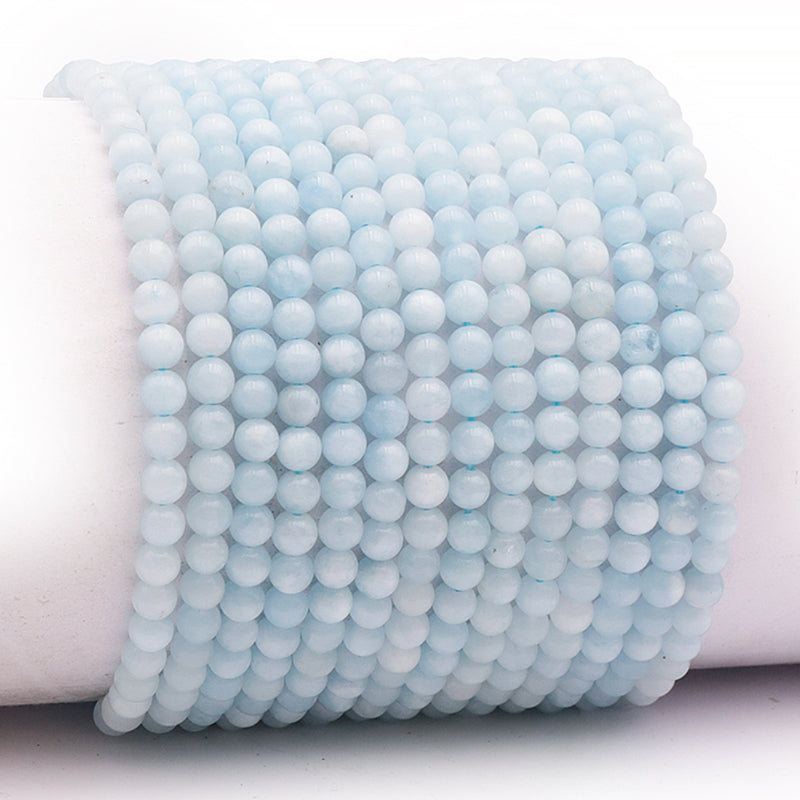 Aquamarine bracelet Brazil A (3-4mm balls)