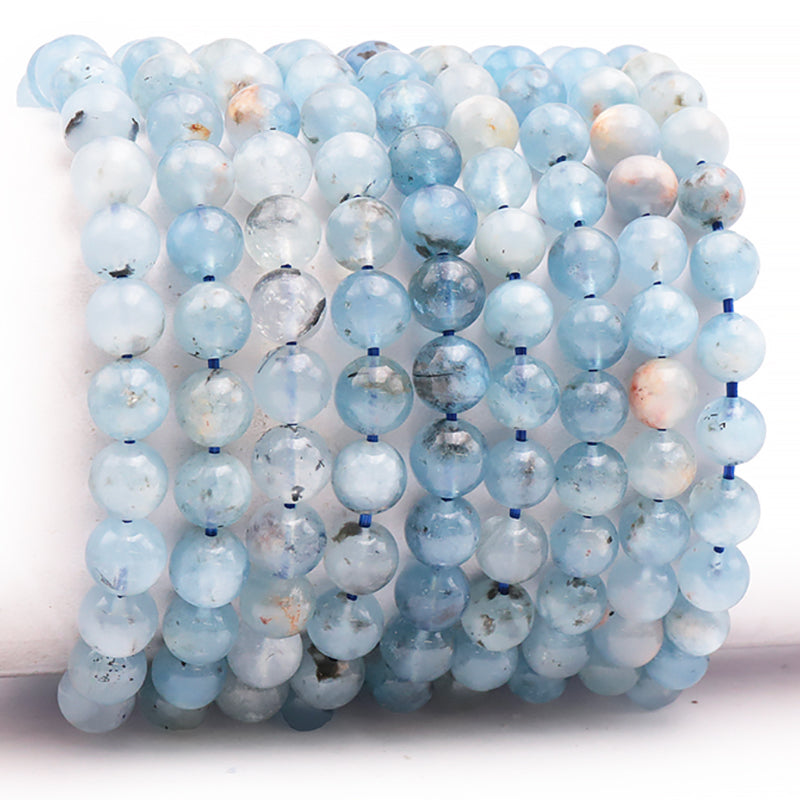 Brazil AA aquamarine bracelet (4.5-5.5mm balls)