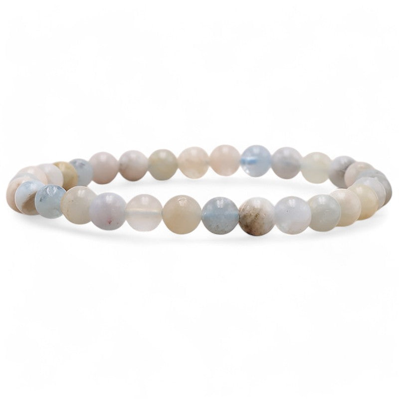 Multicolored aquamarine bracelet Brazil AB (7-8mm balls)