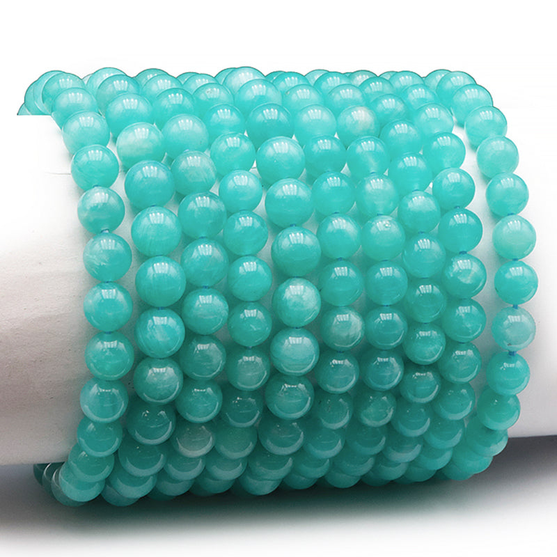 Amazonite bracelet Peru AA (7-8mm balls)