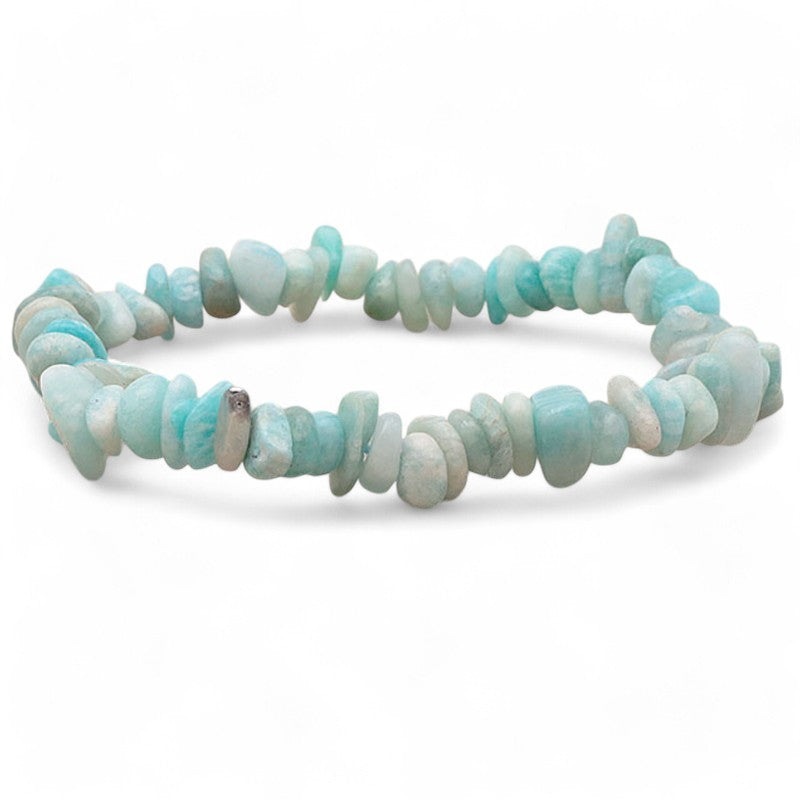 Amazonite bracelet Peru AA (baroque pearls)