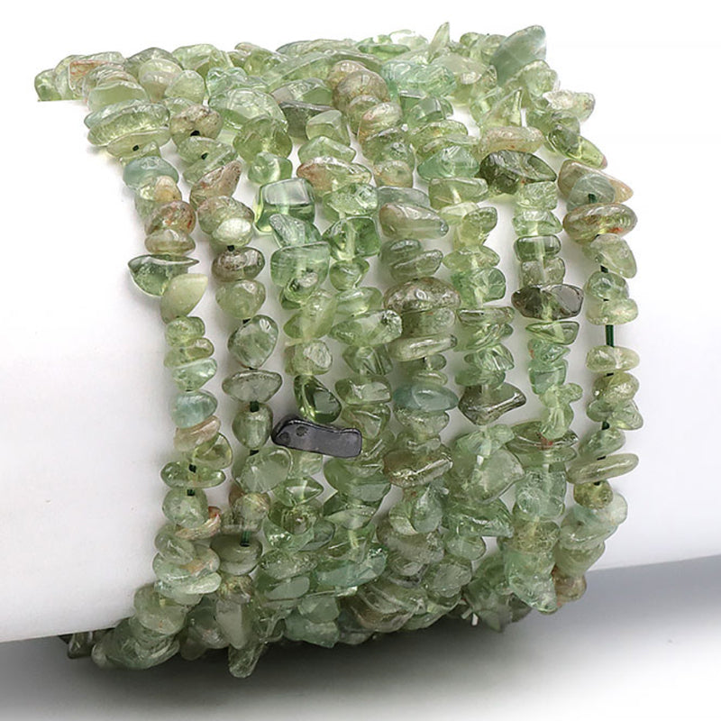 Pulsera de apatita verde Madagascar A (perlas barrocas)