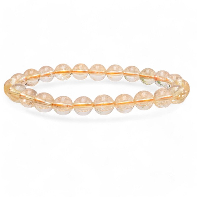 Natural citrine bracelet from Madagascar AAA (7-8mm beads)