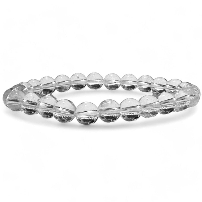 Rock crystal bracelet Brazil A (7-8mm balls)