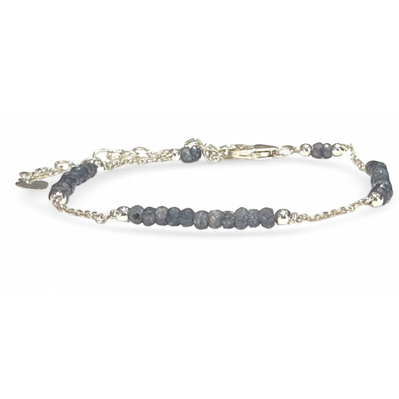 Iolite bracelet India AA silver 925