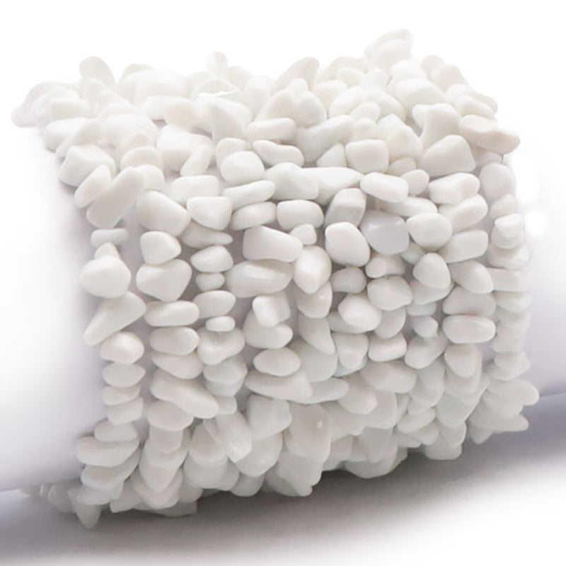 Bracelet jade blanc de Chine A (perles baroques)