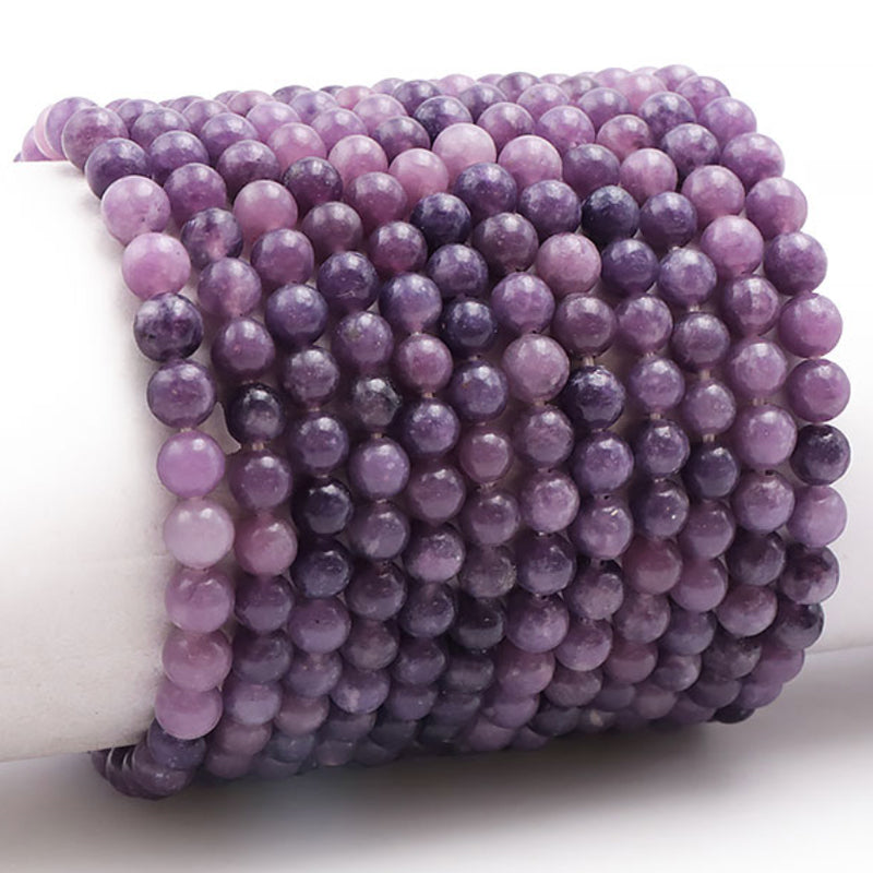 Madagascar AA lepidolite bracelet (5-6mm balls)