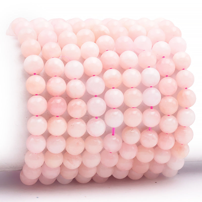 Morganite bracelet (pink beryl) Brazil AA balls 7-8mm