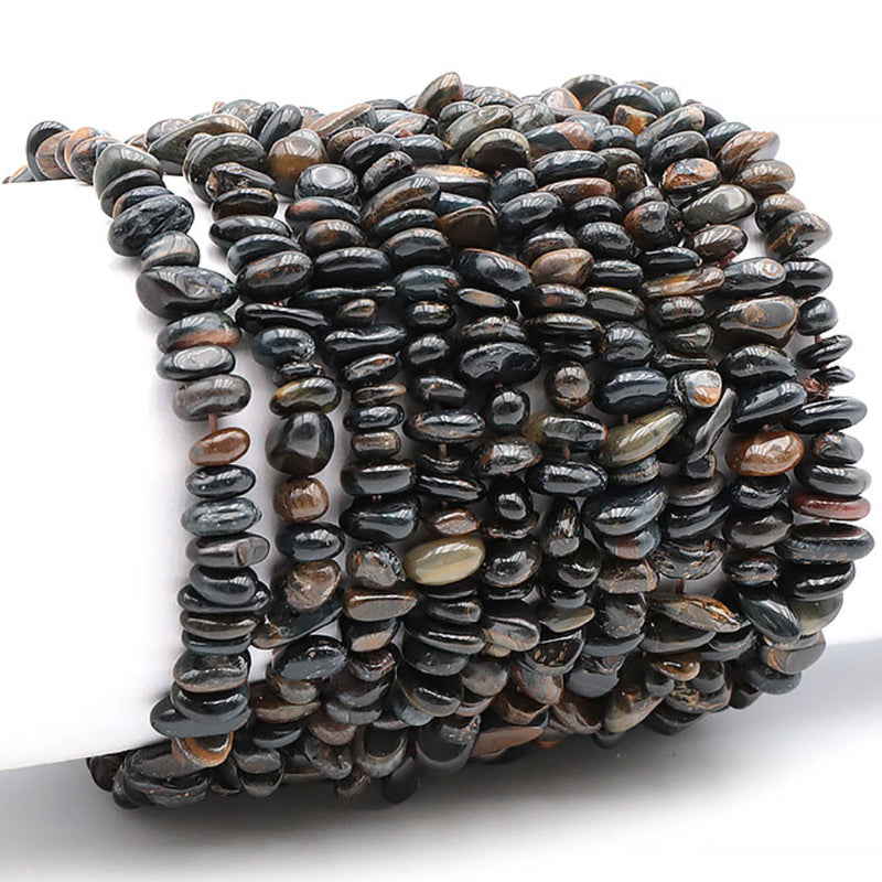 Bracelet oeil de faucon Afrique du Sud A (perles baroques)