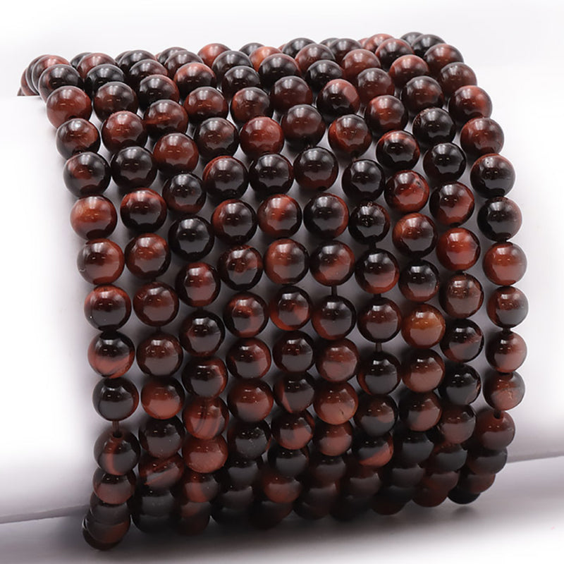 Bracelet oeil de taureau Afrique du Sud AA (boules 5-6mm)