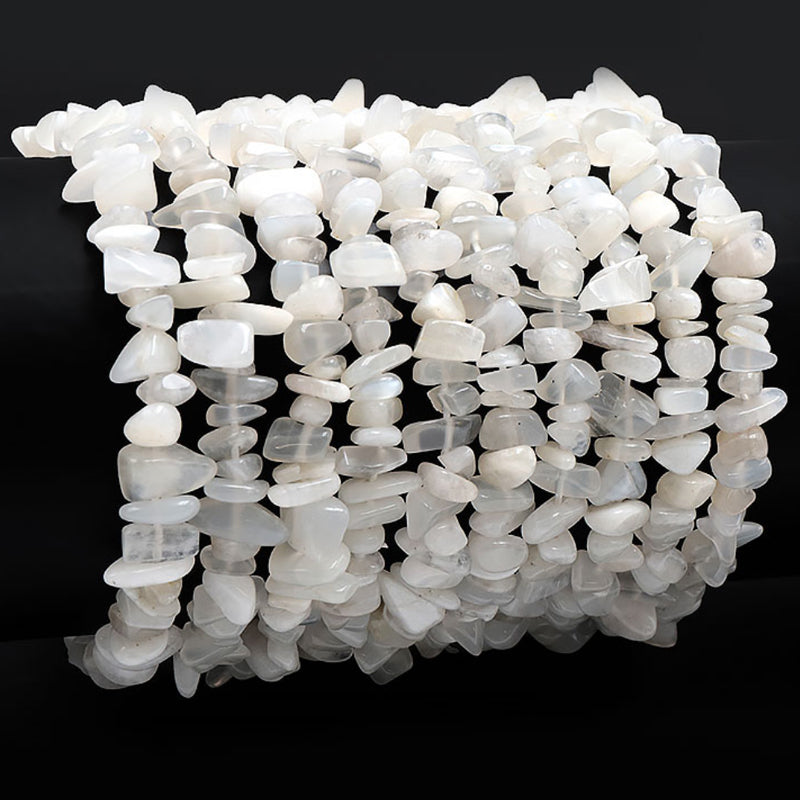 Bracelet pierre de lune beige Inde A (perles baroques)