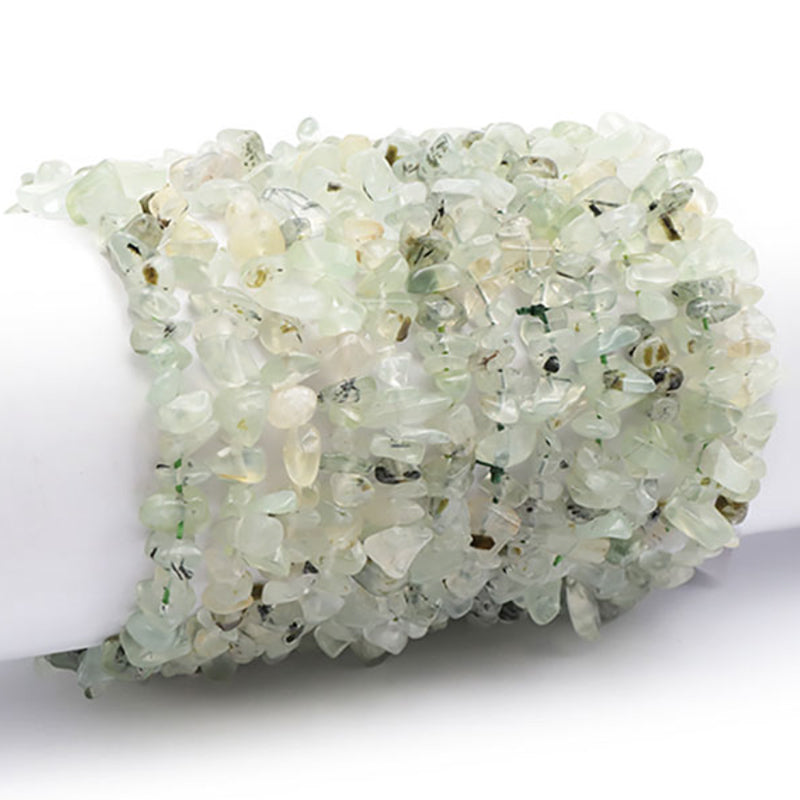 Mali A prehnite bracelet (baroque pearls)