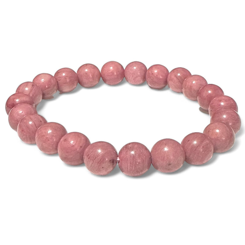 Rhodonite bracelet Australia AA (7-8mm balls)