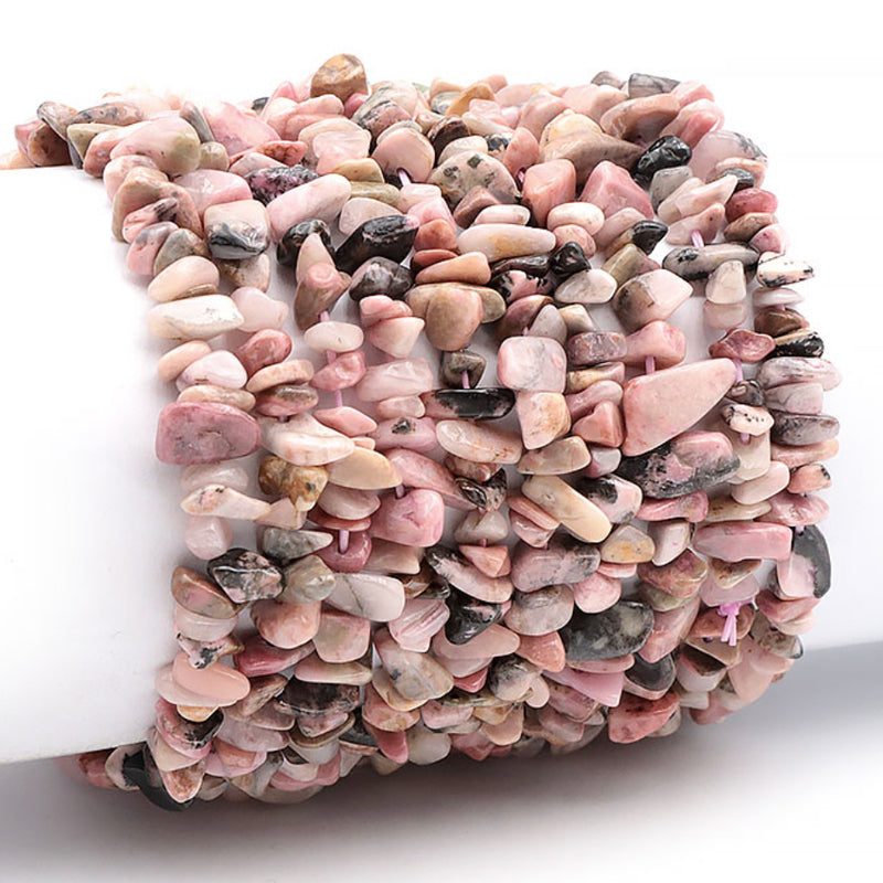 Madagascar AB rhodonite bracelet (baroque pearls)