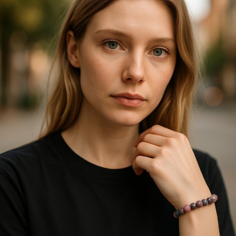 Multicolored sapphire bracelet India A (7-8mm balls)