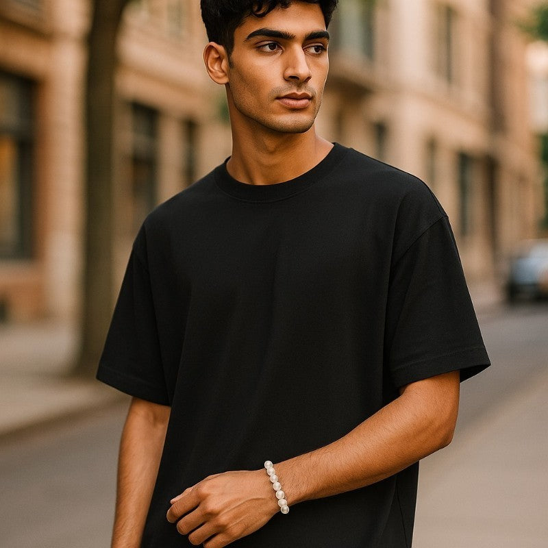 Pulsera Selenita Marruecos AA (bolas 7-8mm) - Talla L