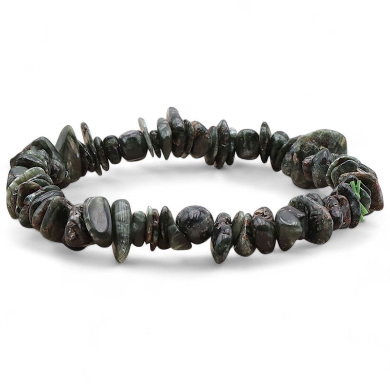 Seraphinite Russia AB bracelet (baroque pearls)